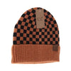 Checkered Pattern C.C Beanie