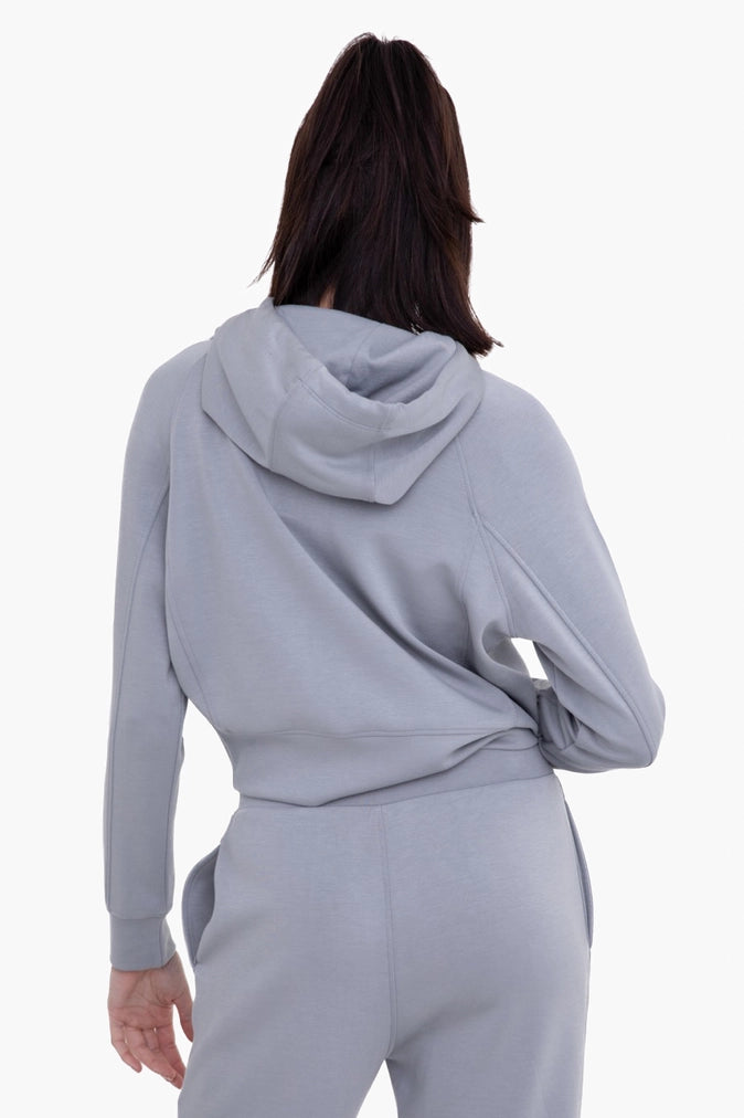 Elevated Cropped Hoodie Pullover