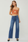 RISEN High Rise Straight Jeans