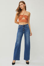RISEN High Rise Straight Jeans