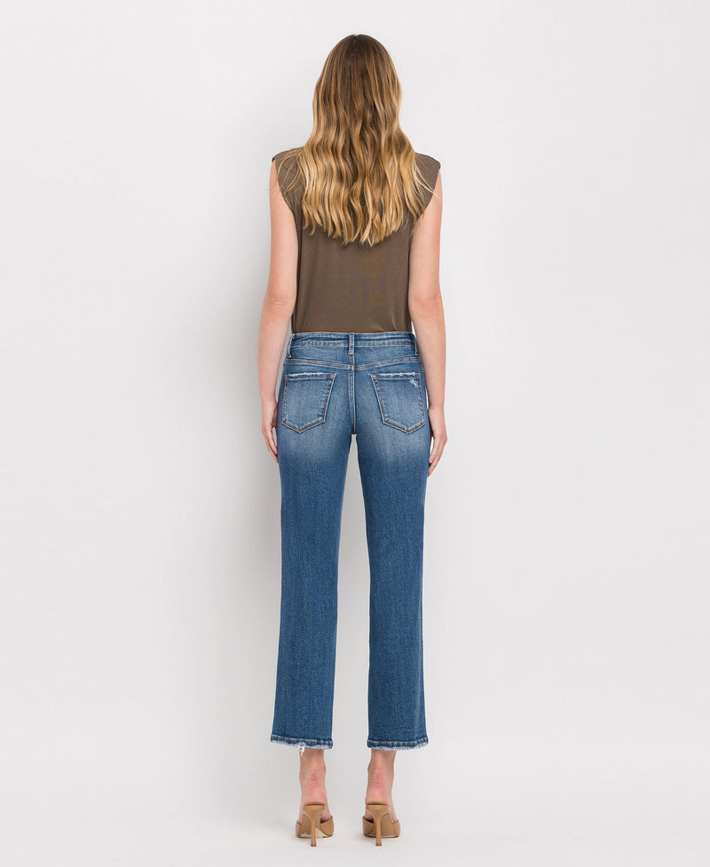 Lovervet by VERVET High Rise Crop Straight Jeans