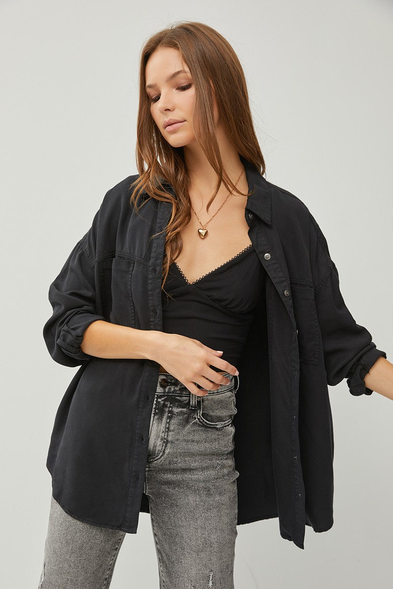 RISEN Oversized Tencel Shirt