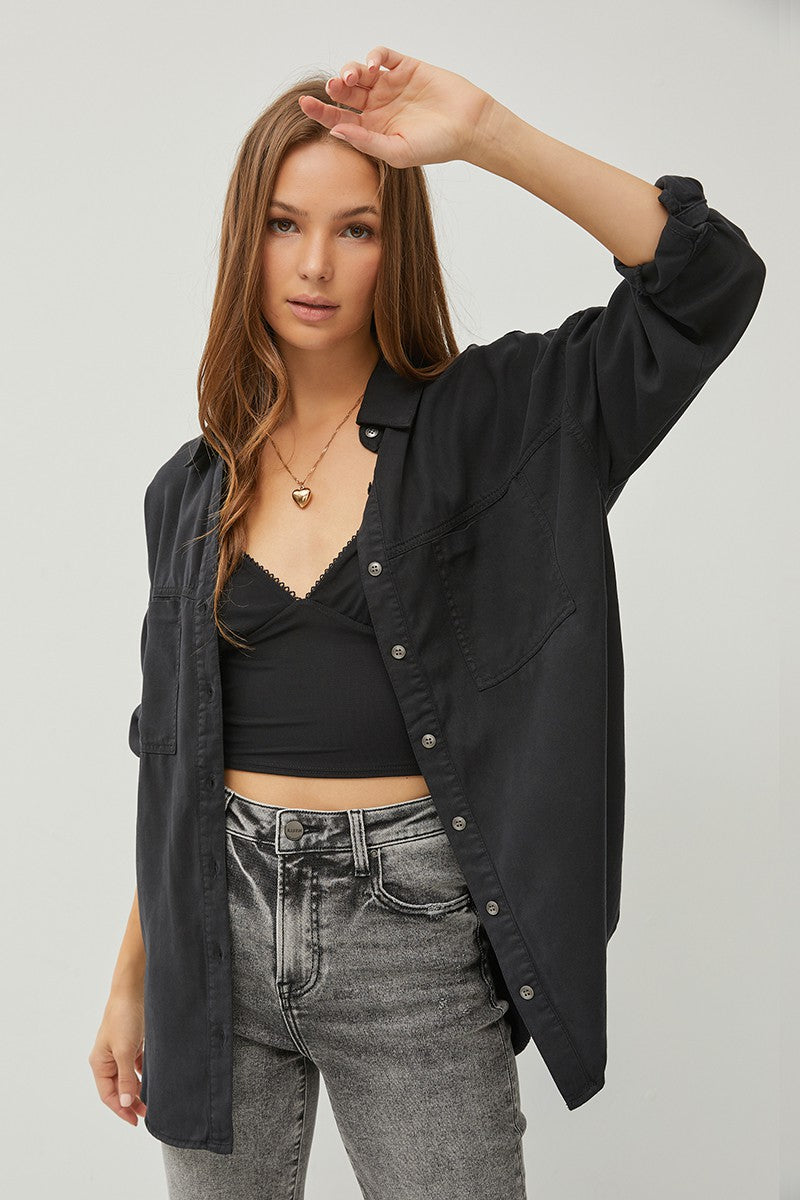 RISEN Oversized Tencel Shirt