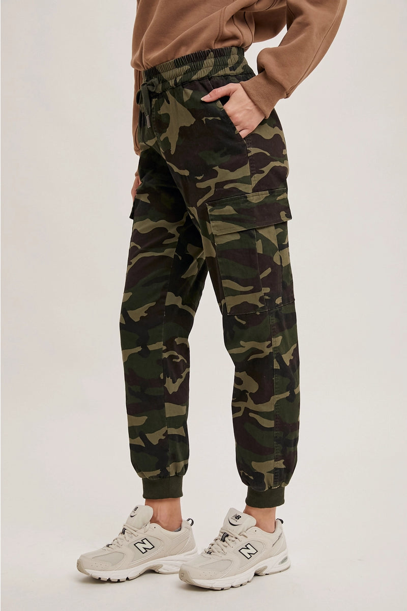 Camo Cargo Jogger Pants