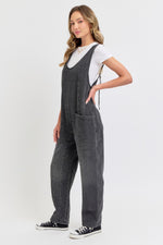 Shadow Fade Denim Jumpsuit Overall