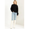 Snuggle In Ribbed High Neck Sweater
