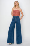 Risen High Rise Wide Palazzo Jeans