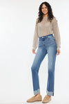 KanCan Straight Leg Cuffed Jeans