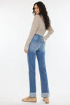 KanCan Straight Leg Cuffed Jeans