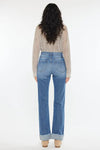 KanCan Straight Leg Cuffed Jeans