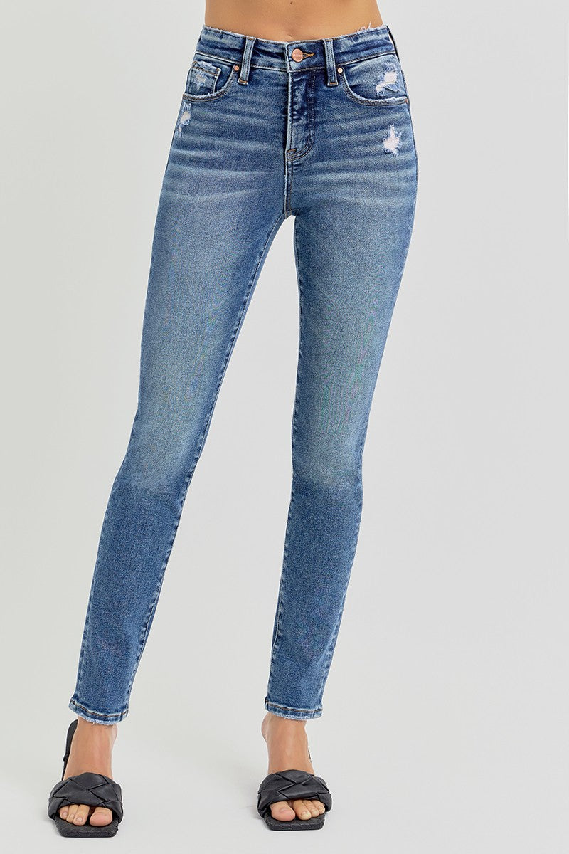 RISEN Jeans Tummy Control High Rise Ankle Slim Skinny Jeans