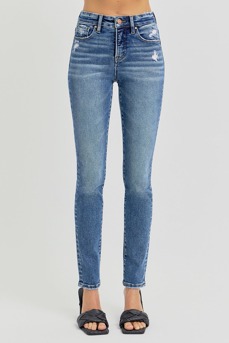 RISEN Jeans Tummy Control High Rise Ankle Slim Skinny Jeans