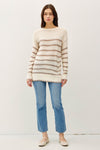 Lightweight Striped Long Sleeve Sweater