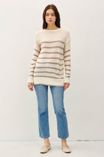 Lightweight Striped Long Sleeve Sweater