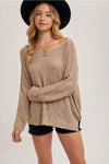 Reverse Seam Loose Fit Sweater