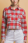 Plaid Print Button Down Shirt