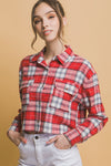 Plaid Print Button Down Shirt