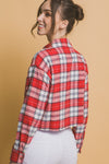 Plaid Print Button Down Shirt