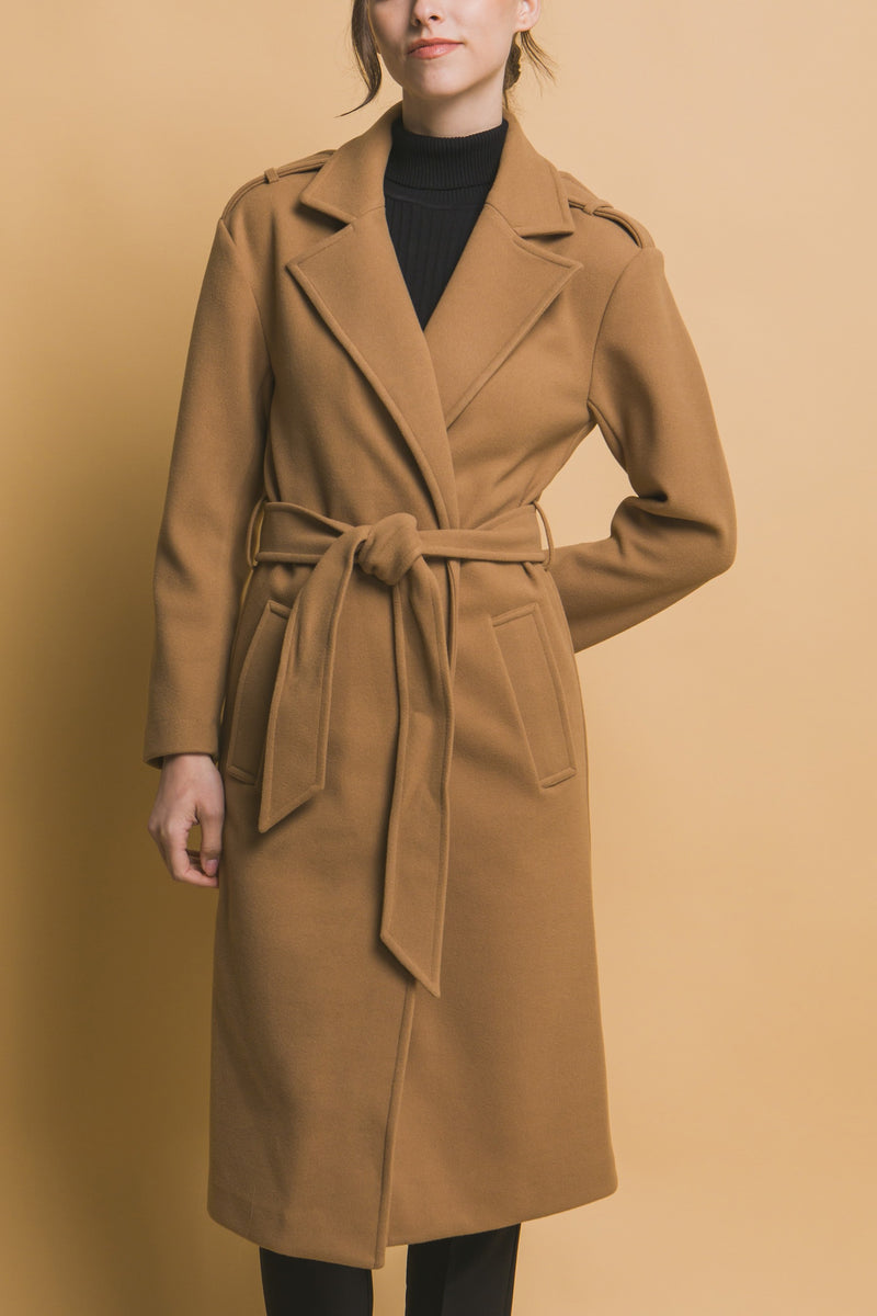 Tie-Front Trench Coat