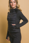 Padded Long Sleeve Thumb Hole Jacket