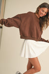 Cozy Fleece Oversized Crewneck Sweatshirt