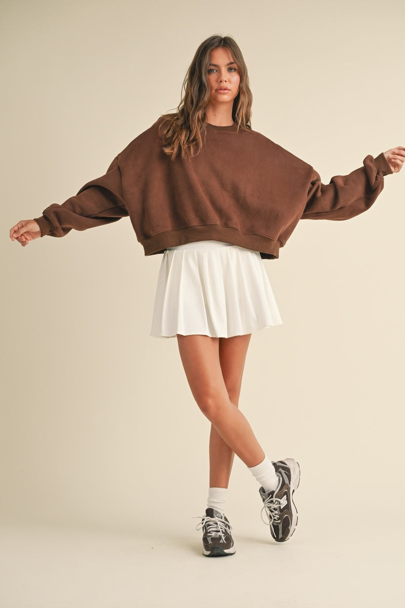 Cozy Fleece Oversized Crewneck Sweatshirt