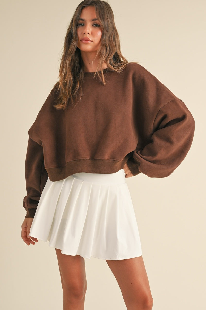 Cozy Fleece Oversized Crewneck Sweatshirt