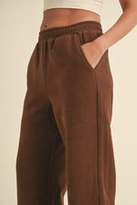 Cozy Fleece Wide Leg Sweatpants