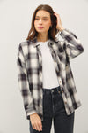 Oversized Charcoal Flannel