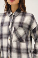 Oversized Charcoal Flannel
