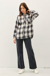 Oversized Charcoal Flannel