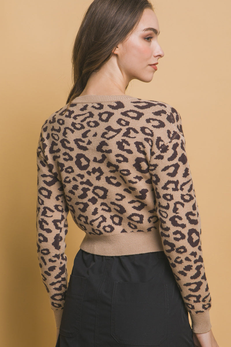 Leopard Print Cardigan