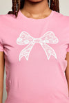 Lace Bow Baby Tee