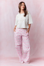 Bow Lace Laser Cut Embroidery Detail Top
