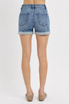 Risen High Rise Turn Up Cuffed Shorts
