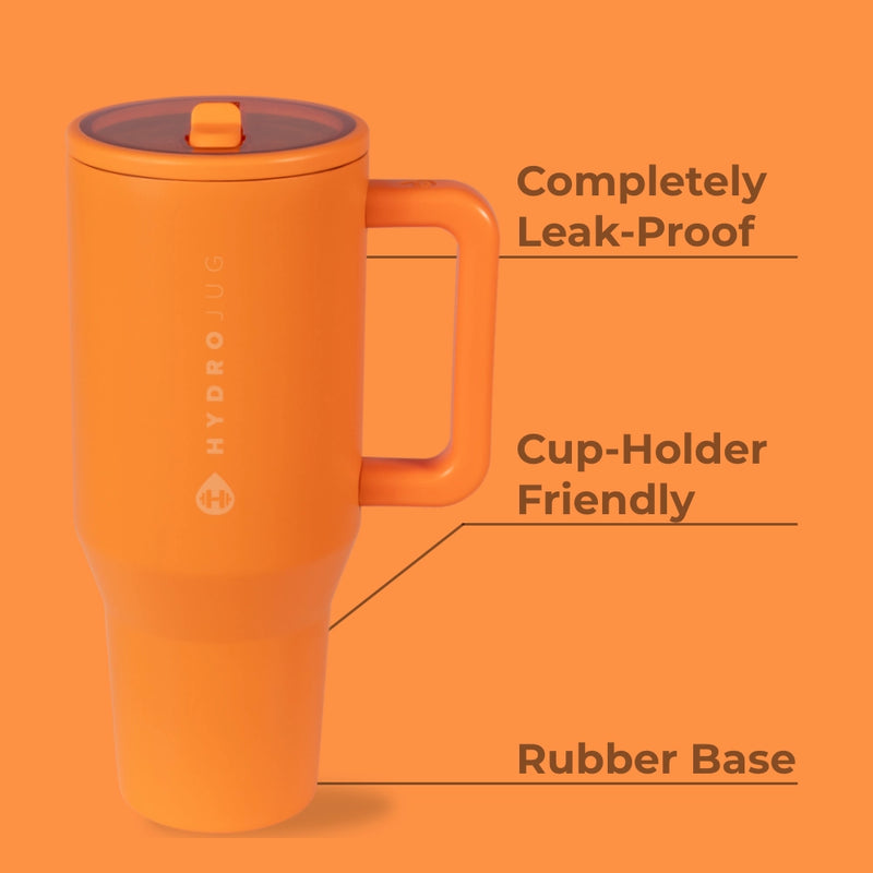 Tangerine HydroJug 32 oz Traveler Tumbler