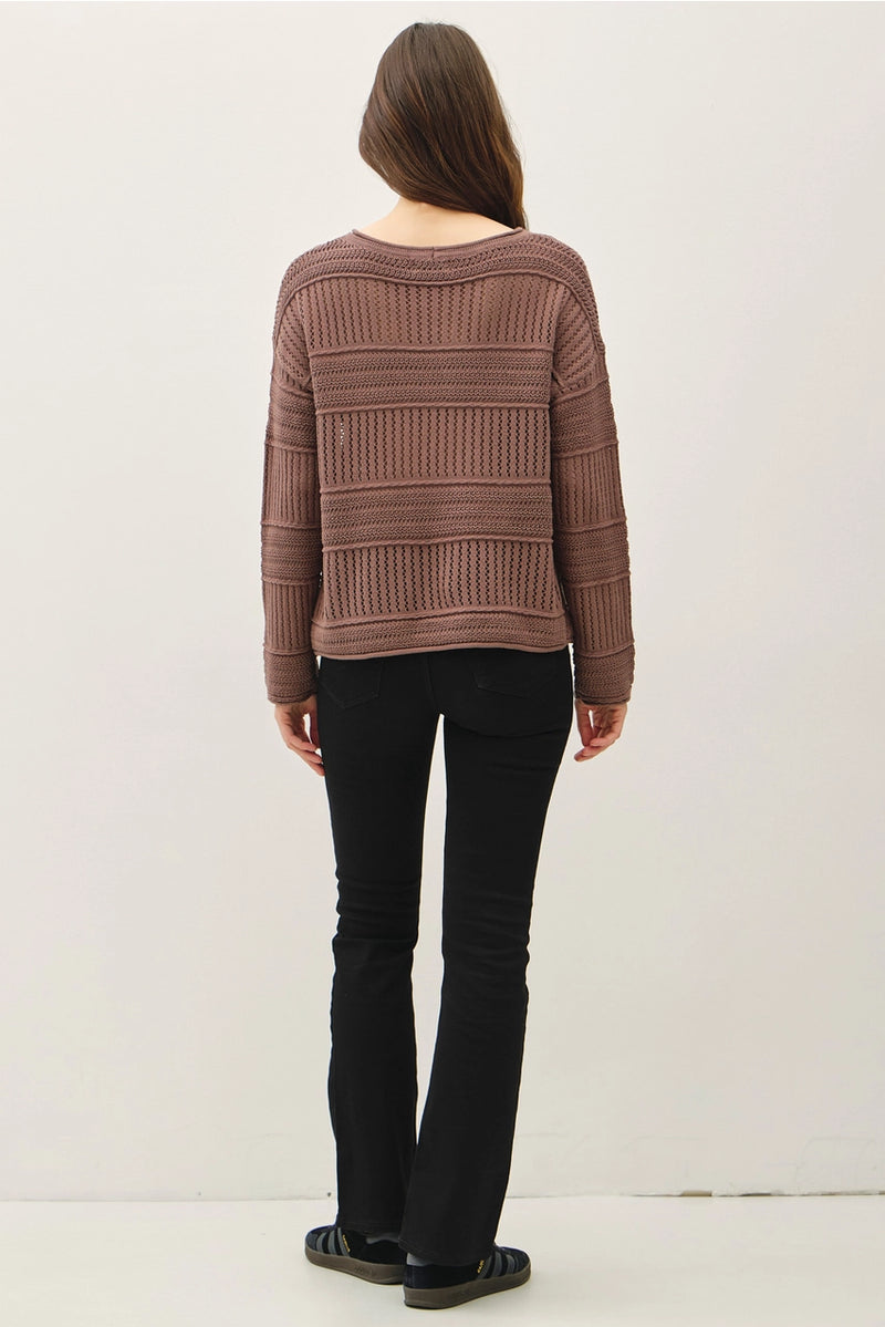 Fisherman Crochet Sweater