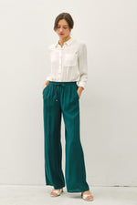 Crinkle Wide-leg Pants