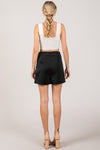 Satin Side Slit Skort