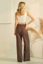 Twill Wide Leg Trousers