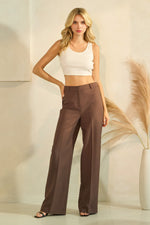 Twill Wide Leg Trousers
