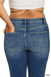 Zenana Plus Cropped 5 Pockets Basic Denim