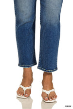 Zenana Plus Cropped 5 Pockets Basic Denim