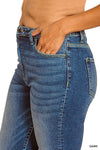 Zenana Plus Cropped 5 Pockets Basic Denim