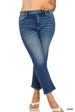 Zenana Plus Cropped 5 Pockets Basic Denim