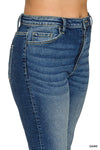 Zenana Plus Cropped 5 Pockets Basic Denim