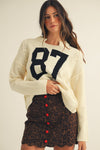 Vintage Numbering 87 Sweater