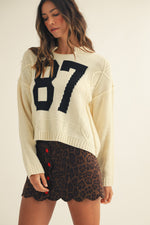 Vintage Numbering 87 Sweater