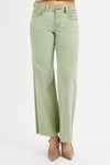 RISEN Tummy Control Mid Rise Wide Leg Pants