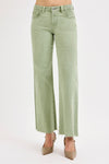 RISEN Tummy Control Mid Rise Wide Leg Pants